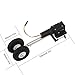 Two Wheeled Shocking Proof Retract Landing Gear Set For 2KG RC Airplane