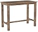 Boraam Sonoma Pub Table - Barnwood Wire-Brush