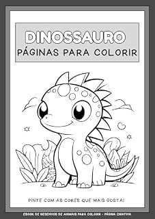 Livro Mundo Jurássico para Colorir: Aventuras Pré-Históricas com Dinossauros Divertidos para Crianças Colorir!