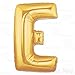 AFTERLOON® 40 Inch Giant Jumbo Helium Foil Mylar Alphabet Balloons for Graduation Anniversary Celebration Bridal Shower Wedding Birthday Party Decorations, Premium Quality, Matte Gold, Letter E
