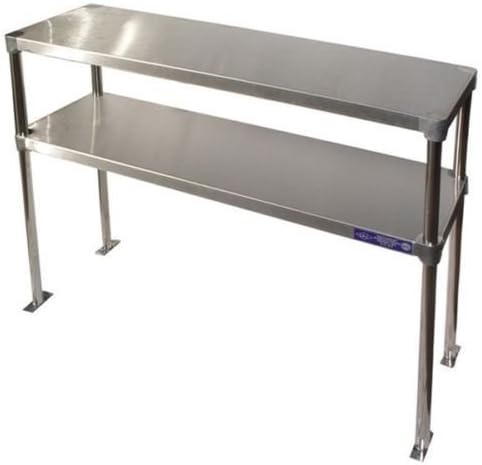 Adjustable Double Overshelf 14 X 84 - Stainless Steel for Work Table