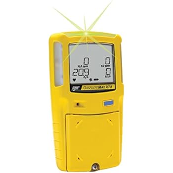BW Technologies XT-XW00-Y-NA GasAlertMax XT II 2-Gas Detector with Pump, Combustible and O2, Yellow