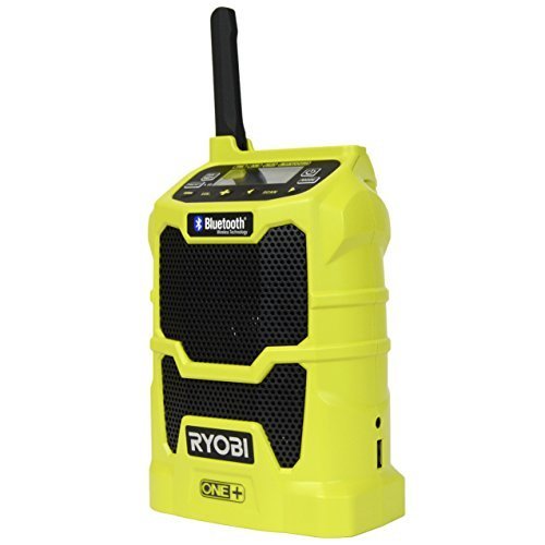 Ryobi P742 One+ 18V Lithium Ion Cordless Compact AM / FM Radio w/ Wireless Bluetooth Technology and Phone Charging (18V Battery Not Included / Radio Only)