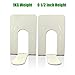 HAODE FASHION 1Kilogram Eggshell White Book Ends Heavy Duty,Tall Bookends Shelves 9 1/2 Inch Heavy Books.Large Steel Metal Book Holders Stoppers, Closet Organizer School Dorm Room Supplies Home.1 Pair