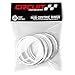 Circuit Performance 72.56mm OD to 65.1mm ID Silver Aluminum Hub Centric Rings