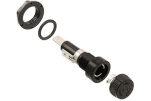 BUSSMANN BK/HKP-HH-R (HKP-HH) Cartridge Fuse Holder. For 6x30mm (1/4 in x 1-1/4 in) Fuses. Panel Mount