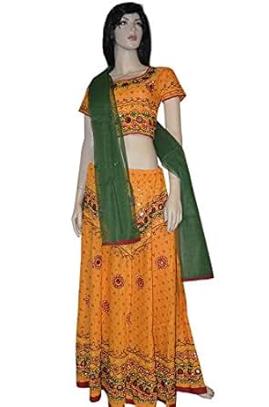 Amazon.com: Yellow Navratri Chaniya Choli/ghagra Choli with Dupatta: Clothing