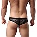 Tonsee® Men's Lace Briefs Sexy Translucent Breathable Underpants (M, Black)