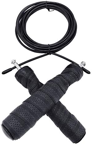 lele Speed Jump Rope - Easy to Adjust Length - Will not Kink& Anti Slip Handles Crossfit Speed Jump Rope