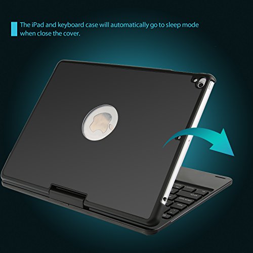 IPad 6th Generation Case With Keyboard, IEGrow F180 7 Colors Adjustment