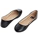 alpine swiss Womens Black Leather Pierina Ballet Flats 8 M US