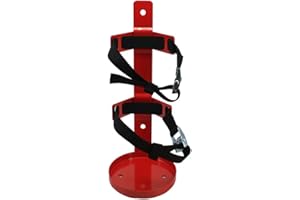 Fire Extinguisher Metal Bracket, Heavy Duty,Compatible with 5 Pound Fire Extinguishers (5LB red 1PCS)