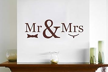 Amazon Com Susie85electra Mr Mrs Wall Decals Vinyl Wall Art