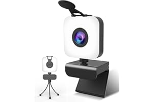 DUOLZ 1080P Webcam with Microphone, Full HD Web Cam for PC/MAC/Laptop/Desktop, Plug and Play USB Web Camera,Streaming Webcam for YouTube,Skype,Zoom,Xbox One Video Calling,Studying and Conference