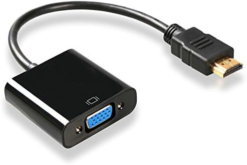 OZRIGHT 1080P HDMI Male to VGA Female Video Converter Adapter Cable For PC Laptop HDTV Projectors and other HDMI input devices (HDMI TO VGA Black)