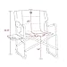 Timber Ridge Directors Chair Supports 600lbs XXL Oversize Folding Camping Heavy Duty Steel Frame Full Padded with Side Table and Armrest