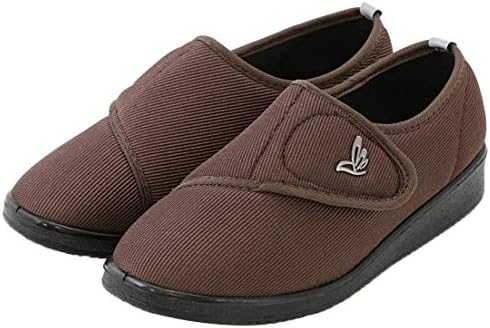 [GOL] 超軽量 3E 4E 介護シューズ 婦人 女性用 高齢者 室内 室外 介護靴 リハビリシューズ スリッポン 反射材