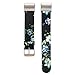 Leather Band for Fitbit Charge 2,New Flower Print Pattern Wrist Bands Strap Bracelet Replacement Watchband Accessories for Fitbit Charge 2 Smartwatch Fitness Tracker (Black+ Green)