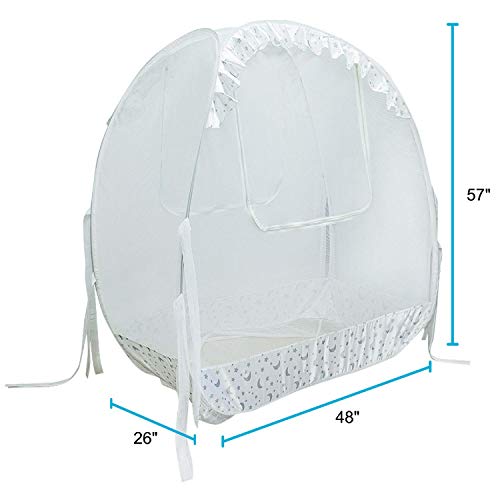 Houseables Baby Crib Safety Net, Mosquito Babies Bed Netting Tent