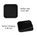 Silicone Absorbent Coasters for Drinks with Holder - Set of 6 Unique Modern Elegant Design Table Coaster for Cups Glasses and Mugs Tabletop Protection - Soft Felt Cloth Insert and Non Slip Rubber