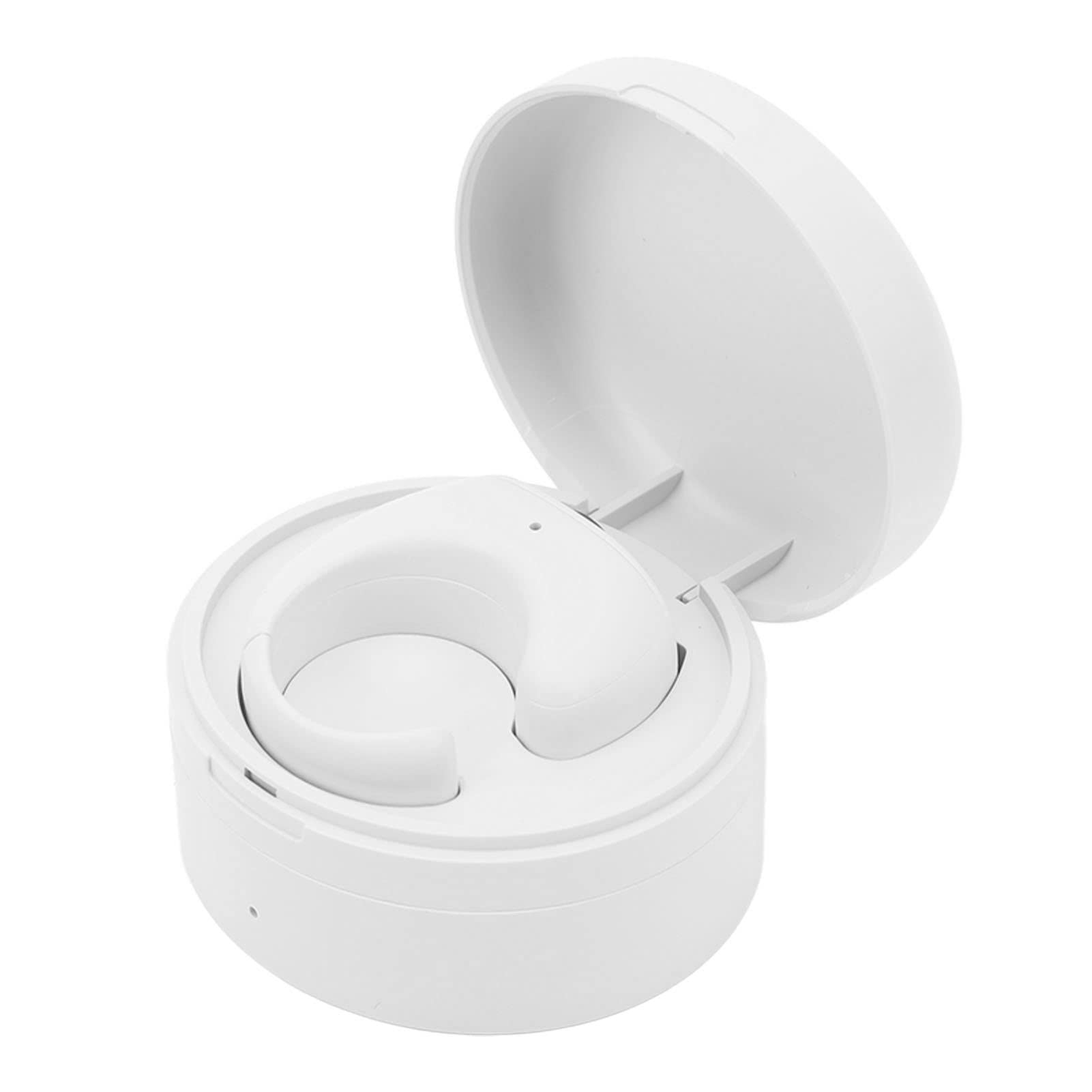 Ring Phone Remote with Charging Bin, TikTok Page Turner, Bluetooth Camera Video Recording Remote, 48H Playtime Bluetooth Button Clicker for Video Reading Selfie (White)