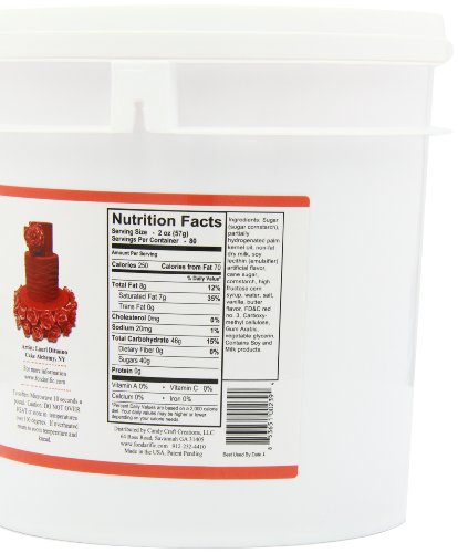 Fondarific Buttercream Red Fondant, 10-Pound Bucket