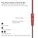 UiiSii C200 in Ear Headphones with Mic Earphones Stereo Earbuds Bass 3.5mm Jack Headset for Apple iOS and Android Computer PC Tablet(Red)