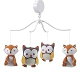 Bedtime Originals Friendly Forest Woodland Musical Mobile, Green/Brown