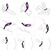 Cock Ring, Vibrating Penis Ring, Waterproof Rechargeable Couple Vibrator with 12-Speed Vibrations, Full Silicone Powerful Clitoris Massager Vibrators Adult Sex Toy (Purple)