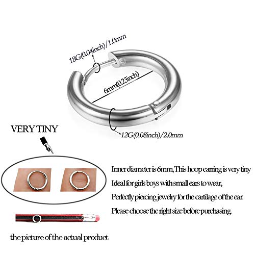 1 Surgical+Stainless+Earrings+Hypoallergenic+Cartilage