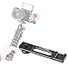 ULANZI PT-5 Vlog Cold Shoe Bracket Extension Bar Apply for Microphone LED Video Light w 1/4'' Tripod Screw for Sony A6400 6300 6500 6000 Nikon Canon G7X II III Mirrorless Camera Vlogging Accessories