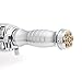 KiWAV Chrome 1 Inch Grips x2 pcs Aluminum MAG44 Revolver Cylinder Brass Bullet Style Compatible for Harley-Davidson
