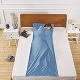 WELOVE Cotton Sleeping Bag Liner Camping Sheets Sleep Sack Camping Travel Bed Picnic Travel Sheet Sleep Sack for Travel, Youth Hostels, Picnic, Planes, Trains