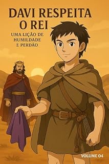 Livro As Aventuras do Pequeno Davi - Volume 04: Davi Respeita o Rei: Uma Lição de Humildade e Respeito