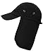 AshopZ Ear Flap Caps Sun Protection Outdoor Neck Shade Hat Black