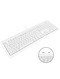 Ma y - Teclado retroiluminado con cable USB para Apple Mac, iMac, ordenadores de sobremesa y Mac Mini, color negro