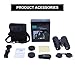 12x42 Binoculars for Adults - Portable, Waterproof Compact Binoculars with HD Clear High Power and Large View - Upgraded Phone Adapter for Bird Watching, Hunting