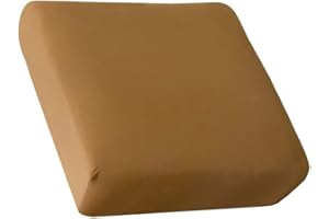 HOOBUY Waterproof Couch Cushion Cover 1pc Stretch Sofa Slipcovers Furniture Protector with Elastic Suitable for Armchair, Loveseat,3&4 Seater Sofa (1, Camel)