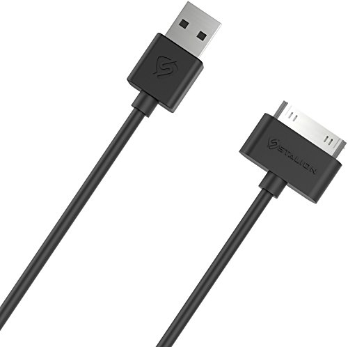 iPhone 4 4s Charger : Stalion Stable 30-Pin USB Sync Cable & Charging Dock Cord [Apple MFi Certified](Black)(6.5Feet/2 Meter) for iPhone 2G/3G/3GS/4/4S: Pad 1st/2nd/3rd Gen: iPod Touch 1st /2nd/3rd/4th Gen: iPod Nano 4th/5th/6th Generation