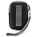 USA Gear Small Digital Camera Case with Wrist Strap, Belt Loop - Camera Case Small Compact Compatible with Canon Powershot Elph, Pouch G7 Mark iii, Nikon Coolpix, Cybershot, Pixpro & More (Black)