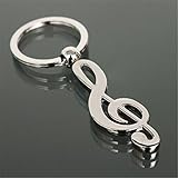 Fashion Cool Musical Note Key Ring Keyfob Keyring Music Symbol Keychain Gift New