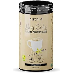 PROTEIN MUG CAKE Tassenkuchen Vegan Vanille – 6x mehr Eiweiß als normale Tassenküchlein – MugCake Vanilla Cup…
