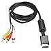 StyleZ 6ft Audio Video AV/TV Cable Cord to RCA for Sony PlayStation PS2/PS3 System New