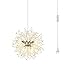 Dellemade DD00819 Plug in Sputnik Chandelier 8-Light Mid-Century Pendant Light,Silver
