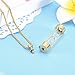 Oinsi Eternity Memory Hourglass Urn Necklace Cremation Jewelry Pendants For Women Men +Gift Box+Fill Kits (Gold)