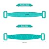 HEETA Soft Silicone Back Body Scrubber Exfoliating Shower Bathing Brush with Handle, Deep Clean SPA Massage Skin Care…