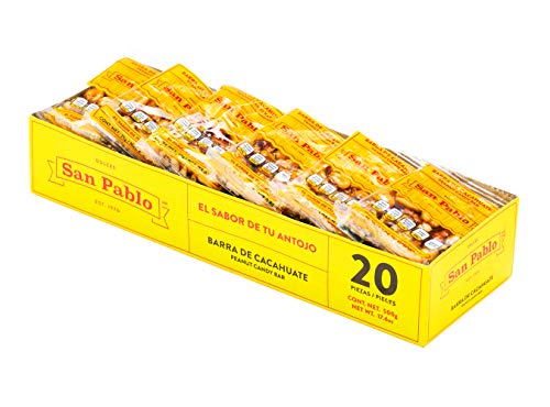 San PabloPeanut Candy Bar, 3-Pack (20 pcs of .88 Oz. per pack)