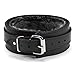 Boyd Set Ankle Wrist Cuffs Collar Chain Leash Handcrafted Full Grain Leather (Black, Small)thumb 3