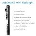 RISEMART Mini Flashlight AAA CREE XPE-R3 120 Lumens Ultra Bright LED Pen light Pocket Clip Tactical Torch Lamp(5.2