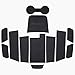 CupHolderHero Compatible with Chevy Equinox Accessories 2018-2024 Premium Custom Interior Non-Slip Anti Dust Cup Holder Inserts, Center Console Liner Mats, Door Pocket Liners 14pc Set (Solid Black)